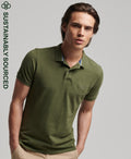 Organic Cotton Pique Polo Shirt for Men - David
