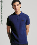 Organic Cotton Pique Polo Shirt for Men - David