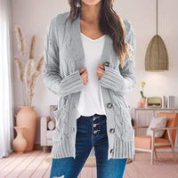 Knitted Women's Open Front Cardigan for Fall & Winter – Emily