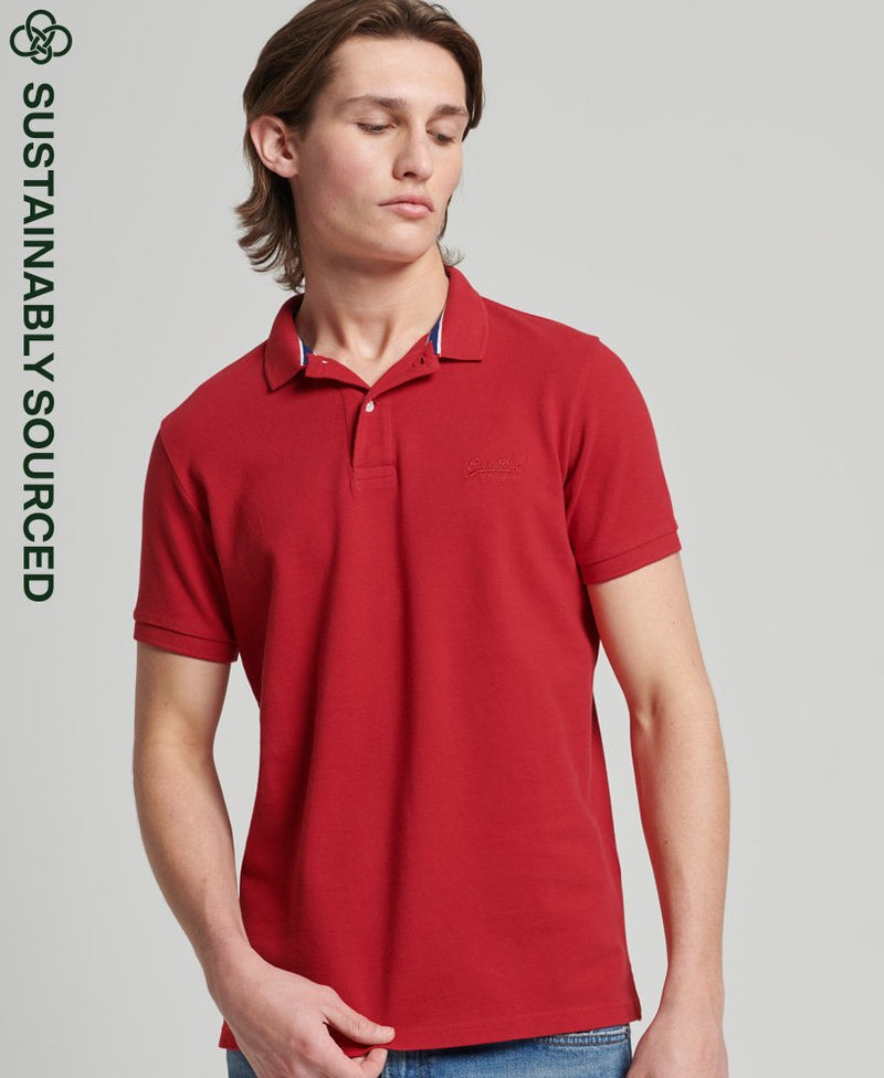 Organic Cotton Pique Polo Shirt for Men - David