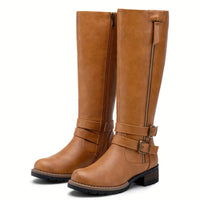 Knee-High Leather Boots for Women – Sophia