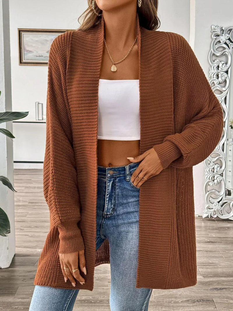 Stylish Women's Open Front Cardigan for Fall & Winter – Sophia