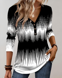 Livia - V-Neck Long Sleeve Top