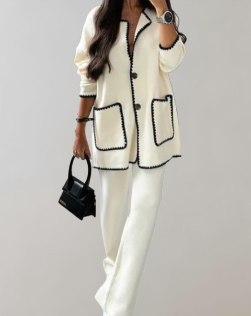 Nora - Wide-Leg Two-Piece Suit