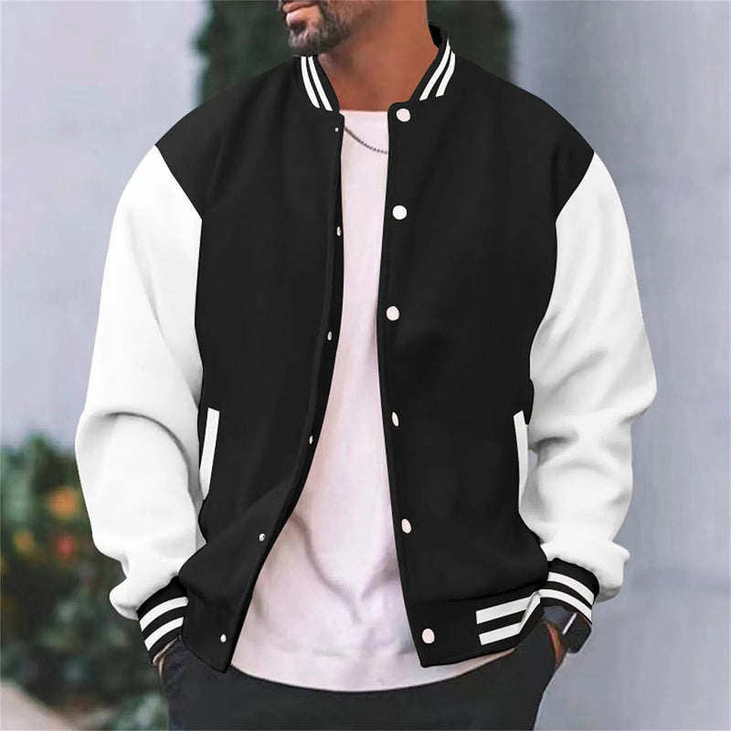 Men's Classic Cotton Bomber Jacket for Casual Style – Max