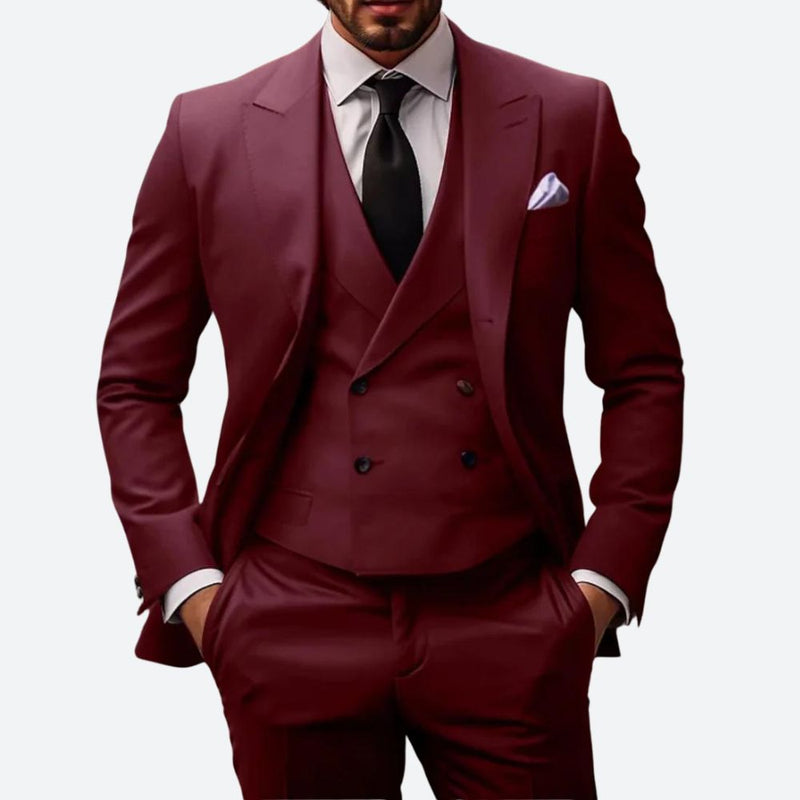 Men's Tailored 3-Piece Suit for Formal Events – Victor