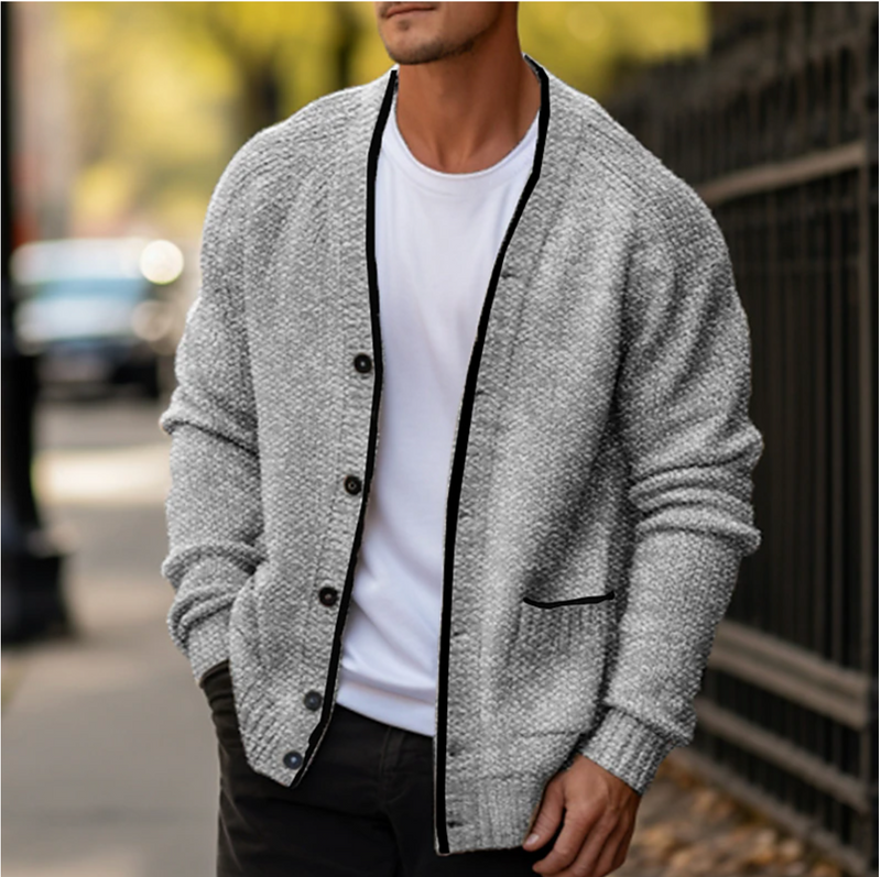 Men’s Cozy Cardigan Sweater Warm and Stylish - Ethan