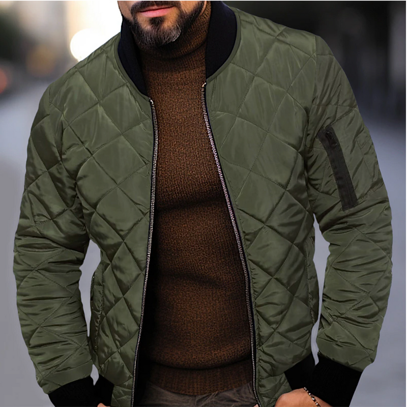 Men's Stylish Bomber Jacket for All Seasons – Leo