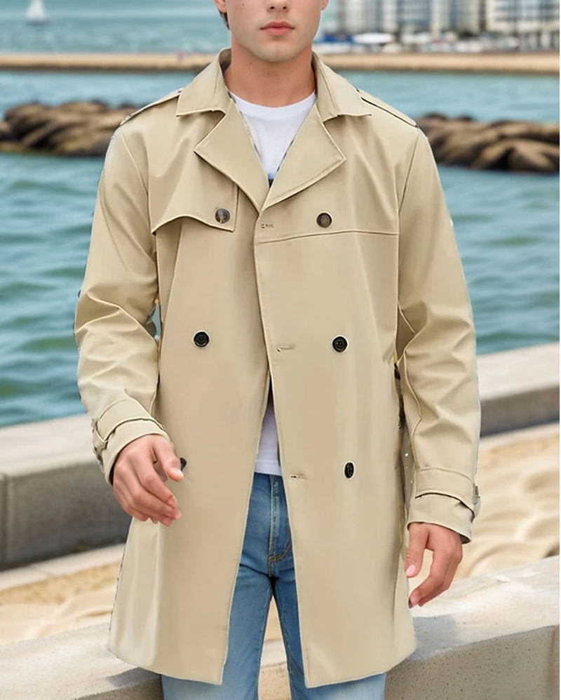 Men's Water-Repellent Trench Coat for Any Weather – Edward