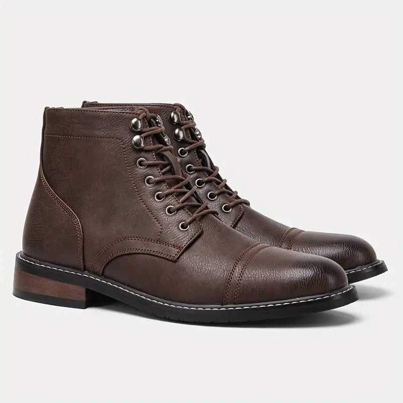 Men’s Vintage Leather Boots Stylish and Durable - Thomas