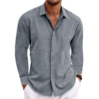 Men’s Cotton Linen Casual Shirt - Lightweight and Relaxed Fit - Daniel