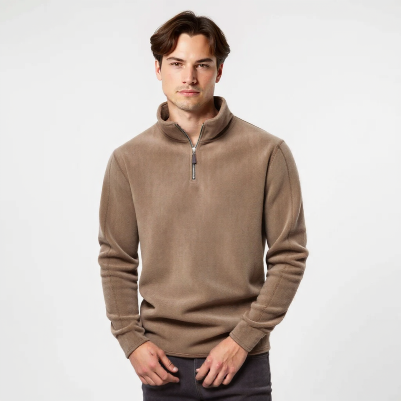 Alessio | Luxe Fleece Zip Sweater