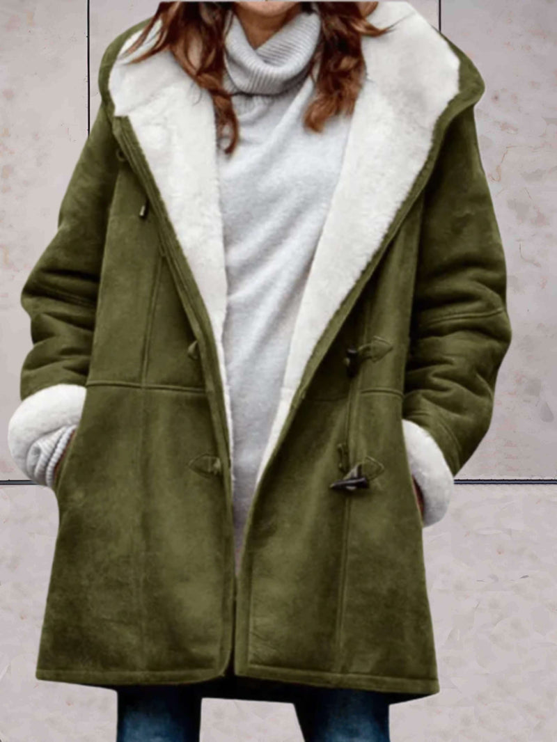 Aurora - Premium Faux Suede Winter Coat with Cozy Fleece Lining