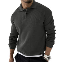 Men's Premium Long Sleeve Polo for Any Occasion – Ethan